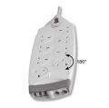 Belkin SurgeMaster Surge Protected 8-Way Socket Extension: 2700J,175k, 2M, AV, TEL