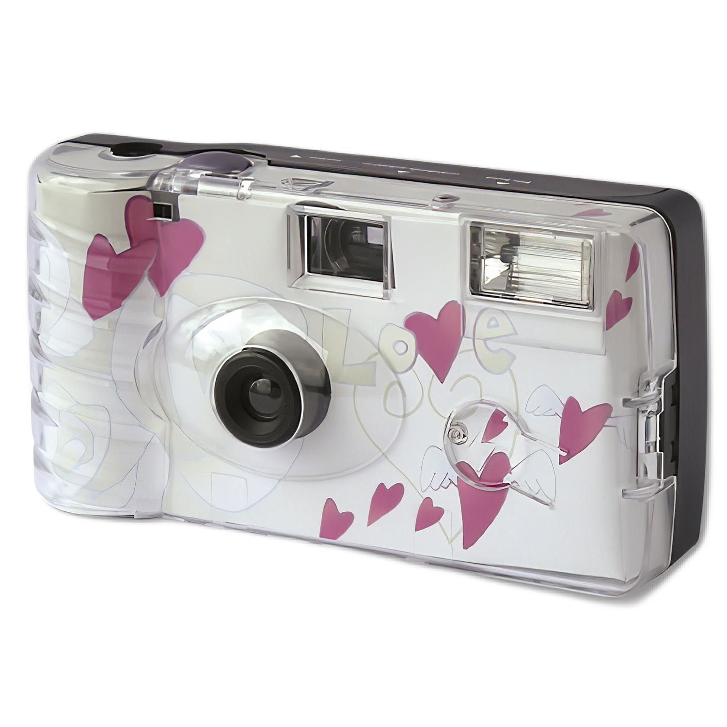 Wedding Single-Use Camera 400 ASA 27 Flash Flying Love Hearts