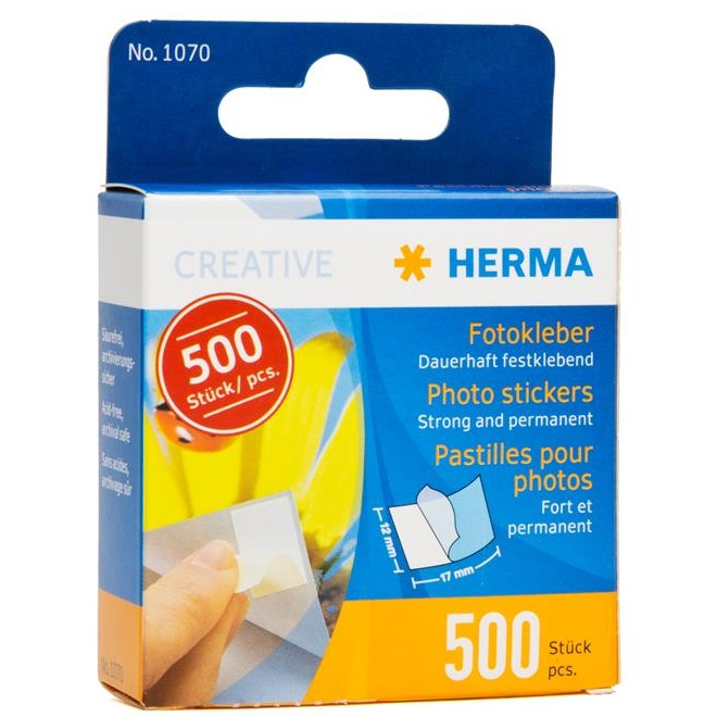 Herma photo stickers in cardboard dispenser 500 pcs