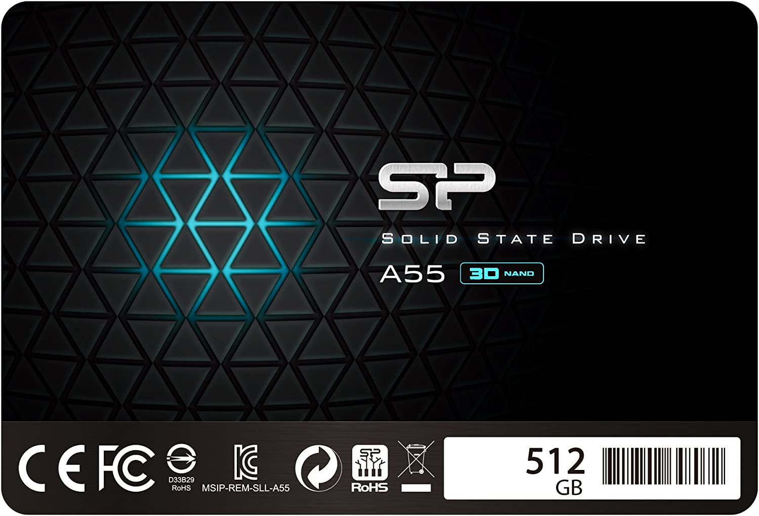 Silicon Power SSD 512GB 3D NAND A55 SLC 2.5 inch SATA III