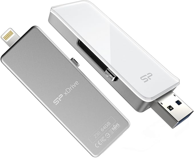 SiliconPower Z30 128GB USB3 Drive / Memory Stick for iPhone iPad
